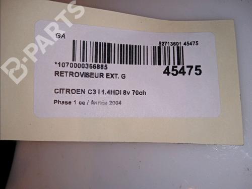 Left mirror CITROËN C3 I (FC_, FN_) 1.4 HDi | BP11102723C26 