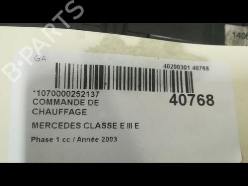 climate-control-mercedes-benz-e-class-w211-e-320-cdi-211026-2118302085-2002-2003-2004-2005-2006-2007-2008-2009-9609897 main image