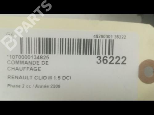 Climate control RENAULT CLIO III (BR0/1, CR0/1) 1.5 dCi (BR17, CR17) | BP9599340I5 