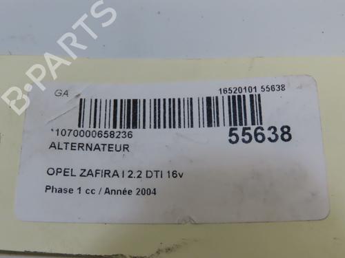 Used Alternator OPEL ZAFIRA A MPV (T98) 2.2 DTI 16V (F75) (125 hp) 29551182