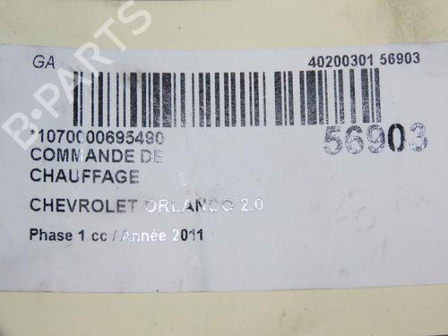 Climate control CHEVROLET ORLANDO (J309) 2.0 D | BP31912126I5