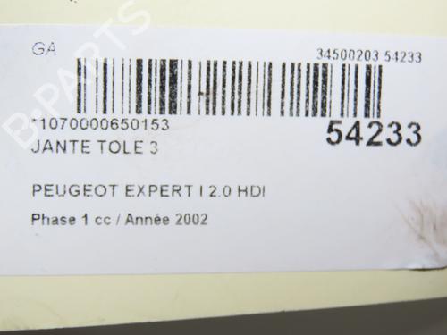 Used Rim PEUGEOT EXPERT Van (222) 2.0 HDI (94 hp) 30333619