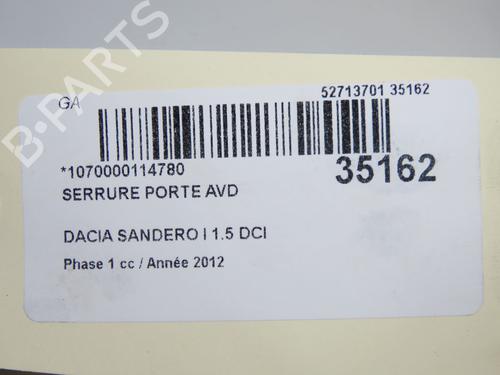 Used Front right lock Front right lock DACIA SANDERO 1.5 dCi (88 hp) 33711702 33711702