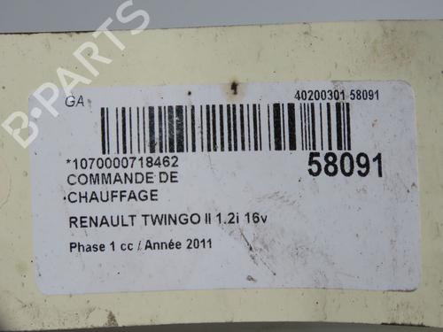 Used Climate control Climate control RENAULT TWINGO II (CN0_) 1.2 16V (CN04, CN0B) (75 hp) 33711643 33711643