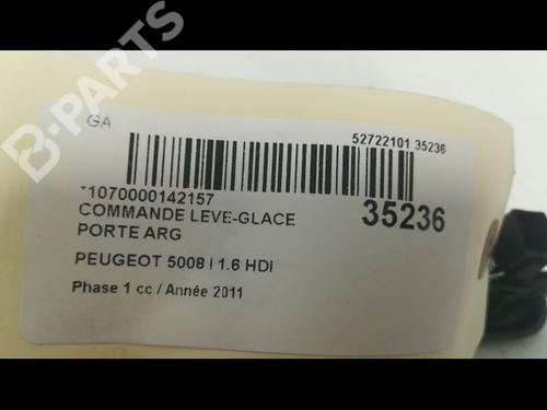 Left rear window switch PEUGEOT 5008 (0U_, 0E_) 1.6 HDi | BP9600065I29 