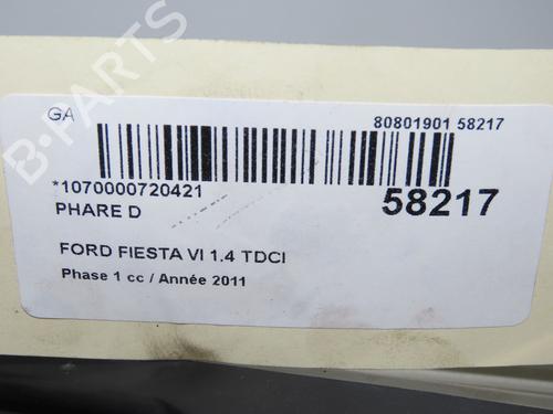 Used Right headlight Right headlight FORD FIESTA VI (CB1, CCN) 1.4 TDCi (70 hp) 33059466 33059466