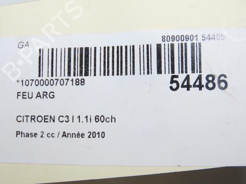 Used Left taillight Left taillight CITROËN C3 II (SC_) 1.1 i (60 hp) 33279361 33279361