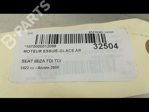 Rear wiper motor SEAT IBIZA III (6L1) 1.4 TDI | BP9595400M102 