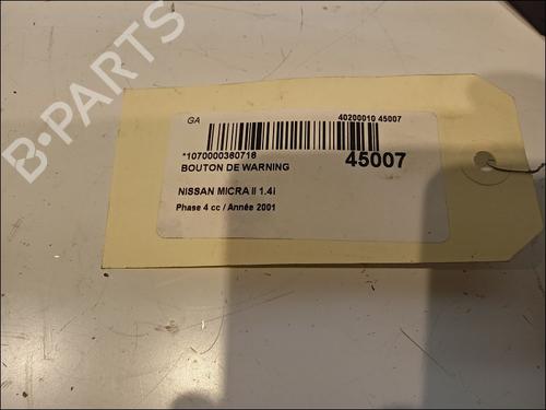 Used Warning switch Warning switch NISSAN MICRA II (K11) 1.4 i 16V (AK11) (82 hp) 11100805 11100805