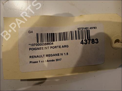 Used Rear left interior door handle RENAULT MEGANE IV Grandtour (K9A/M/N_) 1.5 dCi 90 (90 hp) 11103288