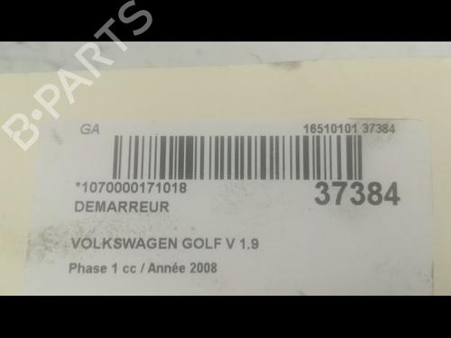 Used Starter VW GOLF V (1K1) 1.9 TDI (105 hp) 9601972