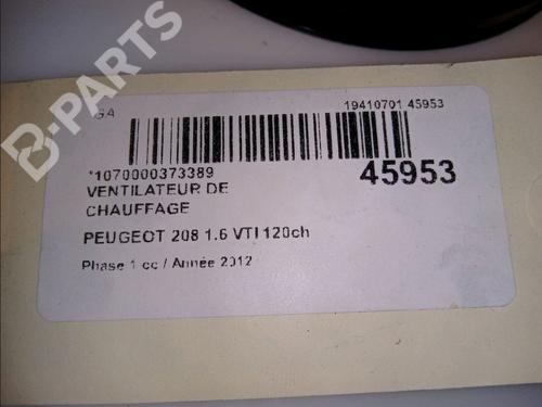 Heater blower motor PEUGEOT 208 I (CA_, CC_) 1.6 VTi | BP11226932M62 
