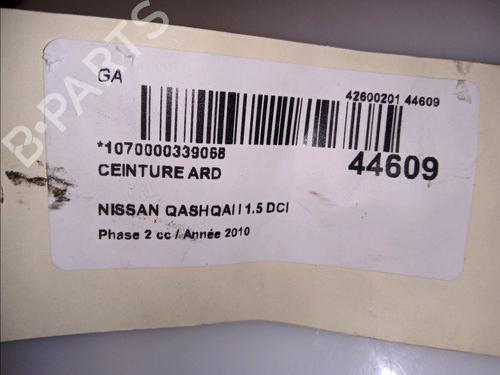 Rear right belt tensioner NISSAN QASHQAI / QASHQAI +2 I (J10, NJ10, JJ10E) 1.5 dCi | BP11101553C90 