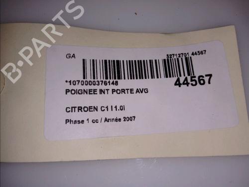 Used Front left interior door handle CITROËN C1 (PM_, PN_) 1.0 (68 hp) 11102418