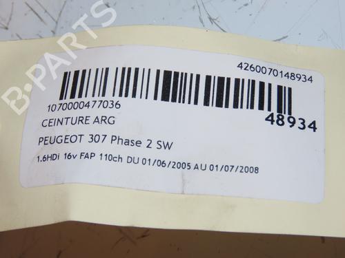 Rear left belt tensioner PEUGEOT 307 SW (3H) 1.6 HDI 110 | BP17338576C89 
