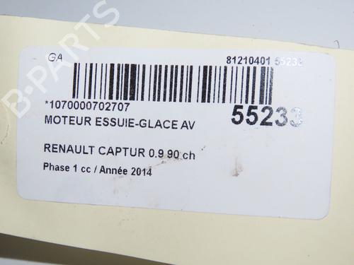 Front wiper motor RENAULT CAPTUR I (J5_, H5_) 0.9 TCe 90 | BP32486196M29 
