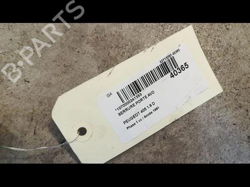 Used Front right lock PEUGEOT 405 I (15B) 1.9 Diesel (69 hp) 23176398