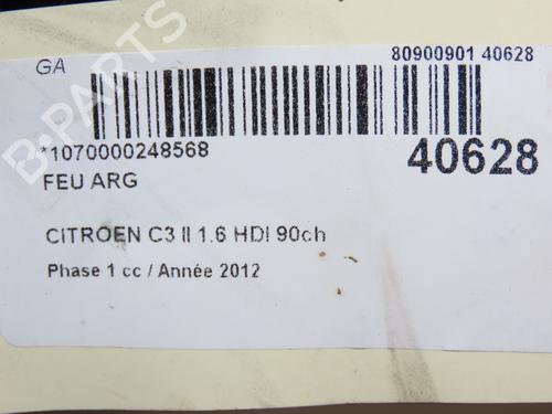 Used Left taillight CITROËN C3 II (SC_) 1.6 VTi 120 (120 hp) 28832749