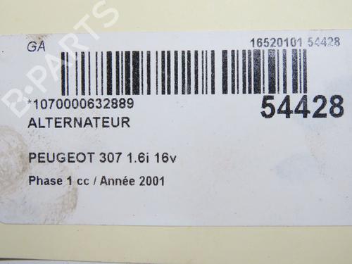 alternator-peugeot-307-3ac-2000-2001-2002-2003-2004-2005-2006-2007-2008-2009-2010-2011-2012-32004944 main image