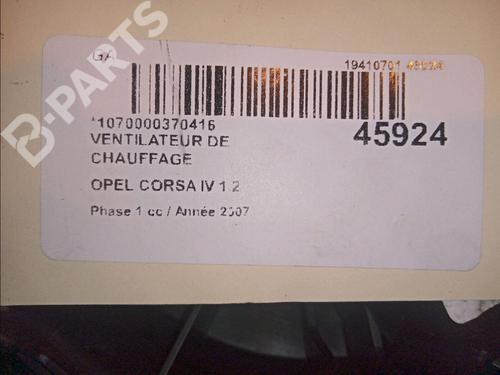 Heater blower motor OPEL CORSA D (S07) 1.2 (L08, L68) | BP11762993M62 