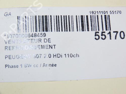 Radiator fan PEUGEOT 307 Break (3E) 2.0 HDI 110 | BP28967147M35 