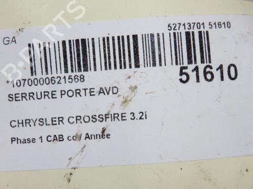 Used Front right lock Front right lock CHRYSLER CROSSFIRE 3.2 (218 hp) 40518079 40518079