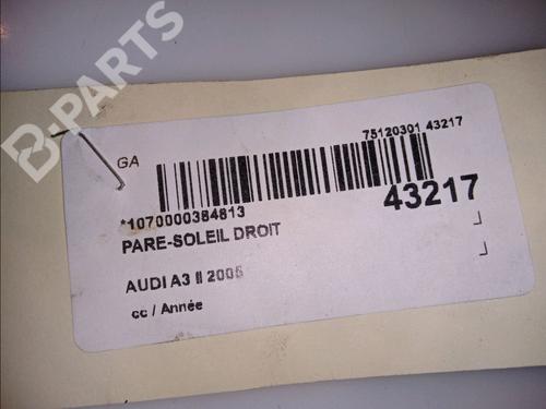 Right sun visor AUDI A3 (8P1) 2.0 TDI 16V | BP11533204I2