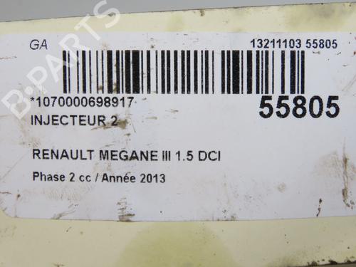 Spreder / Dyse RENAULT MEGANE III Hatchback (BZ0/1_, B3_) 1.5 dCi (BZ09, BZ0D, BZ1W, BZ29, BZ14) (110 hp) 31324618