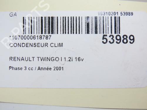 Radiateur de chauffage RENAULT TWINGO I (C06_) 1.2 16V (C06C, C06D, C06K) (75 hp) 28967194
