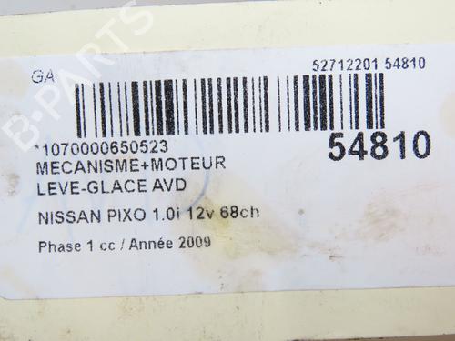 Used Front right window mechanism NISSAN PIXO (UA0) 1.0 (68 hp) 28831148