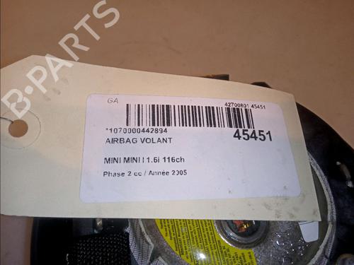 Driver airbag MINI MINI (R50, R53) Cooper | BP13301344C9 