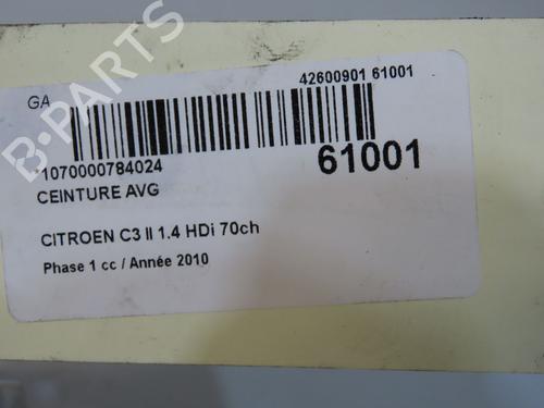Front left seatbelt CITROËN C3 II (SC_) 1.4 HDi 70 (SC8HZC, SC8HR0, SC8HP4) | BP38915819I26 - Image 5