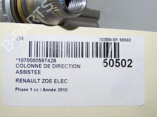 Colonne de direction RENAULT ZOE (BFM_) ZOE (92 hp) 31274335