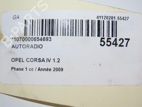 Radio OPEL CORSA D (S07) 1.2 (L08, L68) | BP30652519E6 
