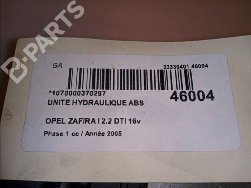 ABS pump OPEL ZAFIRA A MPV (T98) 2.2 DTI 16V (F75) | BP11100372M43 
