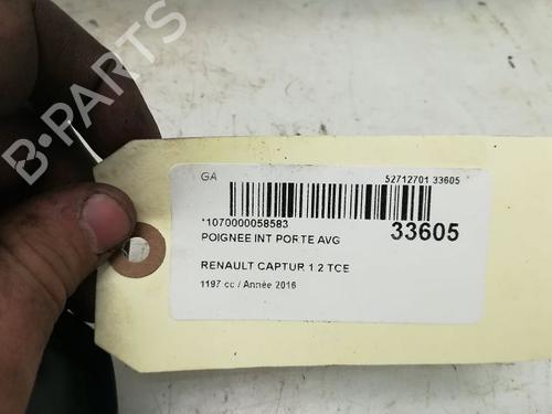 Used Front left interior door handle RENAULT CAPTUR I (J5_, H5_) 1.2 TCe 120 (118 hp) 9594792