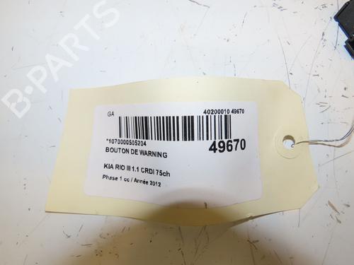 Warning switch KIA RIO III (UB) 1.1 CRDi | BP17037405I22 - Image 4