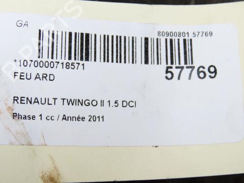 Right taillight RENAULT TWINGO II (CN0_) 1.5 dCi 75 | BP33860734C35  - Image 5