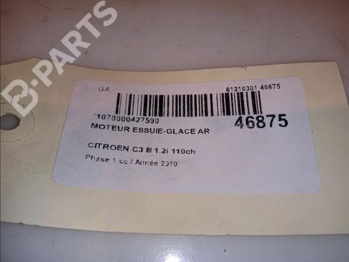 Rear wiper motor CITROËN C3 / C3 ORIGIN III (SX) 1.2 THP 110 | BP12128883M102 