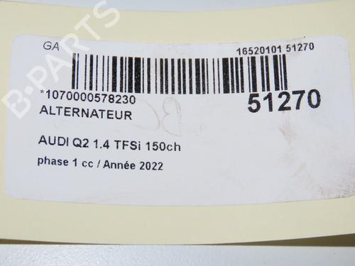 Used Alternator Alternator AUDI Q2 (GAB, GAG) 35 TFSI (150 hp) 32308342 32308342