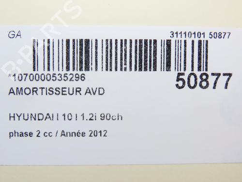 Right front shock absorber HYUNDAI i10 I (PA) 1.2 | BP19319473M17 