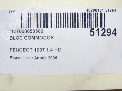Steering column stalk PEUGEOT 1007 (KM_) 1.4 HDi | BP28830249I23 