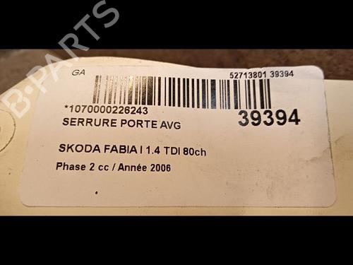 Used Front left lock Front left lock SKODA FABIA I (6Y2) 1.4 TDI (80 hp) 9607121 9607121