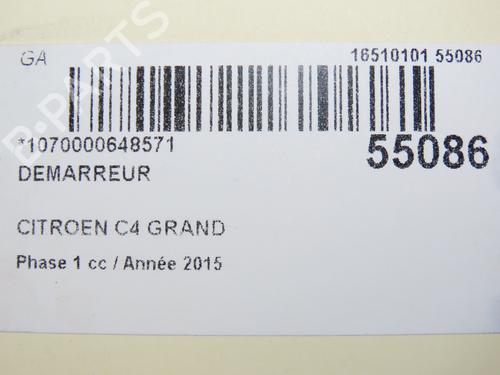 Startmotor CITROËN C4 Picasso II 2.0 BlueHDi 150 (150 hp) 31056210