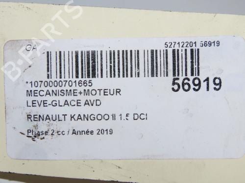 Front right window mechanism RENAULT KANGOO Express (FW0/1_) 1.5 dCi 90 (FW0G, FW05, FW08, FW11) | BP33681042C23  - Image 5
