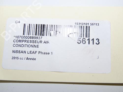 AC compressor NISSAN LEAF (ZE0) Electric | BP36493565M34 - Image 7