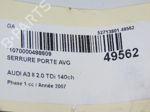 Front left lock AUDI A3 (8P1) 2.0 TDI quattro | BP18415150C98 