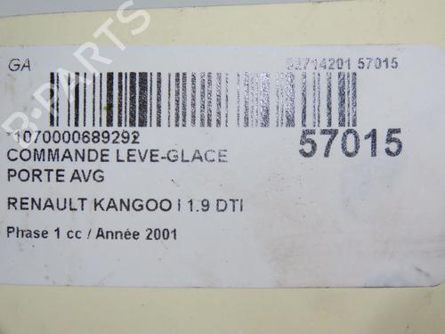 Used Left front window switch RENAULT KANGOO (KC0/1_) 1.9 dTi (KC0U) (80 hp) 31155136