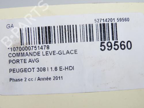 Left front window switch PEUGEOT 308 SW I (4E_, 4H_) 1.6 HDi | BP36511062I27  - Image 6