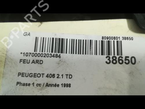 Used Right taillight PEUGEOT 406 (8B) 2.1 TD 12V (109 hp) 23177943